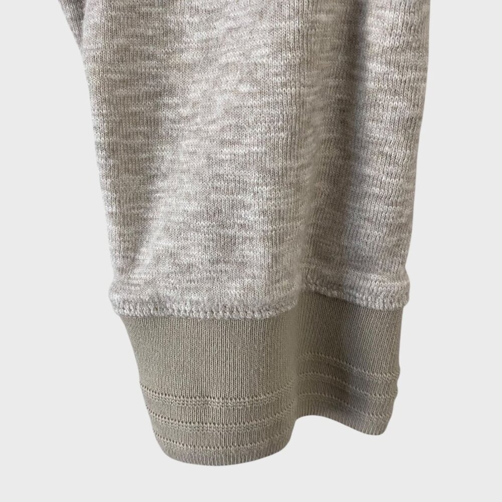 Lucky Brand Twisted Slub Heathered Henley Shirt Beige Men's XL Long-Sleeve Tee - Picture 7 of 13